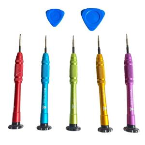 پیچ گوشتی سانشاین مدل SS-5103D مجموعه 5 عددی به همراه دو عدد قاب بازکن