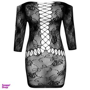 لباس خواب زنانه ماییلدا مدل پیراهن آستین سه ربع کد  4855-7043 رنگ مشکی