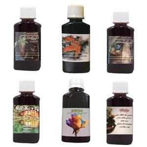 کود مایع فسفر ریشه زایی 10-52-10 و کلات آهن و کود جلبک دریایی و کود 20 20 20 و مولتی کود و کود گلدهی مدل life drop حجم 120 میلی لیتر