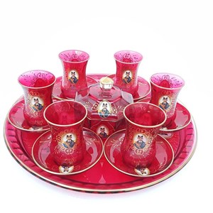 سرویس چای خوری 15پارچه طرح شاه عباسی