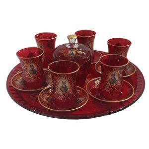 سرویس چای خوری 15پارچه طرح شاه عباسی