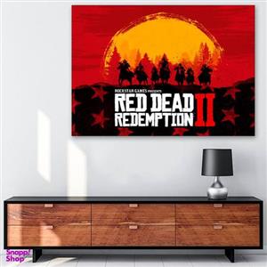 تابلو شاسی گالری استاربوی طرح بازی Red Dead Redemption مدل Game 23