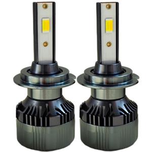 هدلایت لامپ خودرو سام مدل S5 سه رنگ فلاش زن پایه H7 بسته دو عددی SAM Car LED Headlight bulbs 