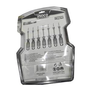 پیچ گوشتی بکسی اینکو مدل SMT-NUTSCREWDRIVERSET-7PCS بسته 7 عددی