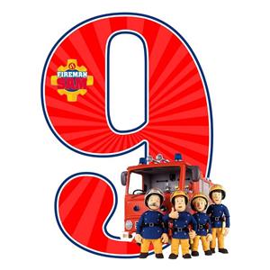 استند رومیزی مدل تولد عدد 9 طرح سام آتش نشان کد 979