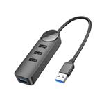 هاب 4 پورت USB-A بروفون مدل DH5 4IN1 طول 1.2متر