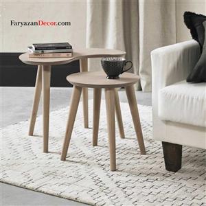 میز عسلی فریازان دکور مدل Geometric Beans