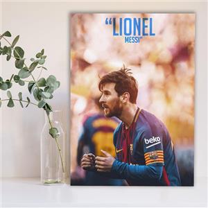 تابلو شاسی گالری استاربوی طرح لیونل مسی مدل فوتبال 060 Starboy Gallery Lionel Messi Football 060 Tableau