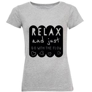 تی شرت زنانه طرح Relax کد C131 