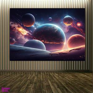 استیکر طرح منظومه شمسی و سیارات کد BK1111