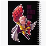 دفتر نقاشی 50 برگ خندالو مدل سایتاما انیمه مرد تک مشتی One Punch Man کد 10527