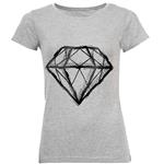 تی شرت زنانه طرح الماس کد C123