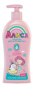 شامپو بچه سه کاره آلیس - 350 میل - با رایحه بستنی میوه ای