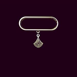 آویز ساعت طلا 18 عیار زنانه مدوپد مدل هندسی کد SJ1-1043
