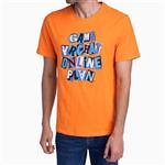 تی شرت آستین کوتاه مردانه جین وست مدل یقه گرد کد 1551317 رنگ نارنجی