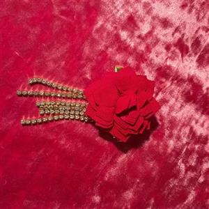 گیره مو انبری گل و نگین