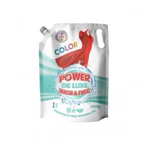ژل لباسشویی آلمانی پاور دلوکس - POWER DE LUXE- مخصوص لباسهای رنگی 2000 گرم