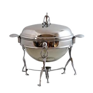 سوفله سوپ خوری گرد متوسط مدل آدمک استیل کد 3003-SS