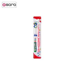 مسواک جی یو ام مدل KIDS برای کودکان 3 تا 6 سال با برس نرم G.U.M KIDS 3-6 Years Tooth Brush