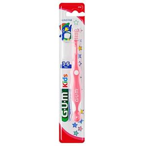 مسواک جی یو ام مدل KIDS برای کودکان 3 تا 6 سال با برس نرم G.U.M KIDS 3-6 Years Tooth Brush