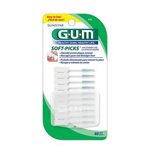 خلال بین دندانی جی یو ام مدل سافت پیکز - 40 عددی G.U.M Soft Picks Tooth Brush