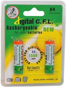 باتری قلمی قابل شارژ سی اف ال مدل 1550 mah