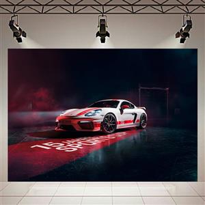 استیکر طرح ماشین مدل Porsche 718 Cayman GT4 Sports Cup Edition کد AR1175 