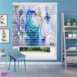 پرده زبرا زیو مدل سیلوئت 3D1192 سایز 150x150 سانتی متر