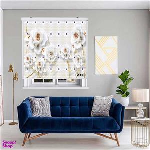پرده زبرا زیو مدل سیلوئت کد 3D1206 سایز 150x150 سانتی متر