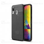 Auto Focus Leather Case for Samsung Galaxy M20