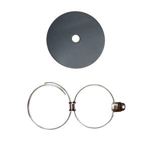 درب باک بنزین خودرو قطعه سازان کبیر مدل BAK-206GRY-887 مناسب برای پژو 206 به همراه نگهدارنده