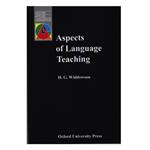 کتاب Aspects of Language Teaching اثر H. G. Widdowson انتشارات الوندپویان