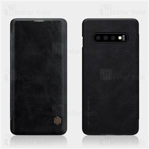 کیف چرمی نیلکین گوشی سامسونگ گلکسی S10 Nillkin Qin Flip Cover For Samsung Galaxy S10