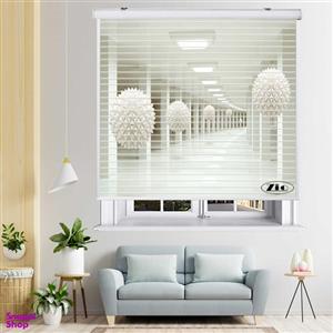 پرده زبرا زیو مدل سیلوئت 3D1510 سایز 150x150 سانتی متر