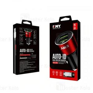 شارژر فندکی امی مدل MY-119 3.6A به همراه کابل تبدیل microUSB