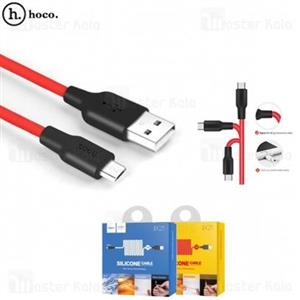 کابل میکرو یو اس بی هوکو Hoco X21 Silicone Cable توان 2 آمپر و بدنه سیلیکونی... 