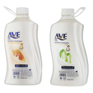 مایع دستشویی کرمی با رایحه شیر و عسل اوه Ave حجم 2 لیتری 