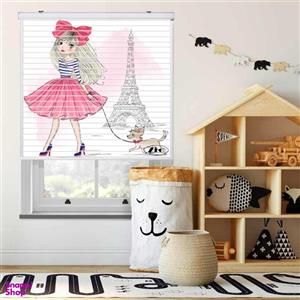 پرده زبرا زیو مدل سیلوئت کد K3003 سایز 150x150 سانتی متر