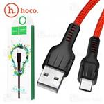 کابل Type C هوکو Hoco U31 Benay Data Cable توان 2.4 آمپر و بدنه کنفی