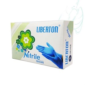 دستکش نیتریل لیبرتون مدل 01 سایز اسمال بسته 100 عددی