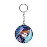 جاکلیدی خندالو طرح جانسون و اکو انیمه جادوگران کوچک Little Witch Academia مدل دوطرفه کد 2285322855