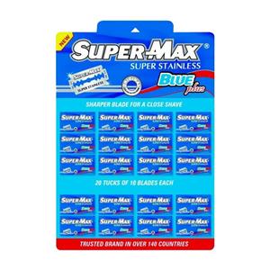 تیغ یدک سوپر مکس مدل Blue plus مجموعه 20 عددی