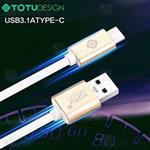 کابل شارژ Type C توتو TOTU 3.1A PROMPT Series Cable USB 3.1 توان 3.1 آمپر