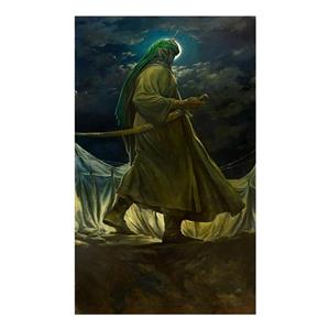 پرچم طرح نوشته مدل امام حسین کد 335H
