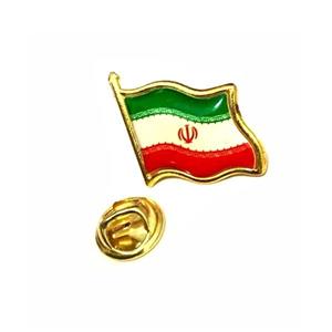 بج سینه پرچمی ایران brooch flag of iran