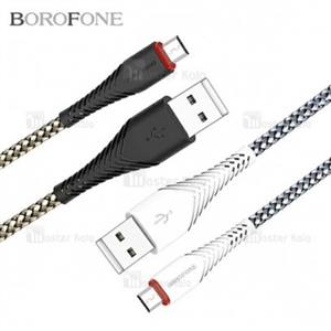 کابل شارژ میکرو یو اس بی بروفون Borofone BX10 توان 2 آمپر و طراحی کنفی...
