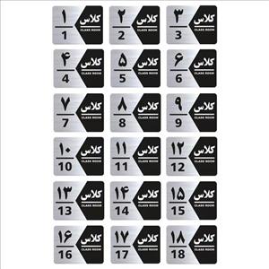 تابلو راهنما طرح کلاس مدل GNS1418 مجموعه 18 عددی