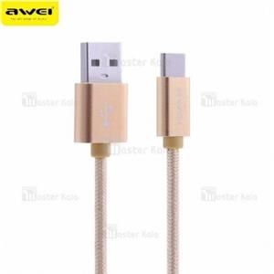 کابل شارژ Type C اوی Awei CL-960 با توان 2.1 آمپر و طراحی کنفی