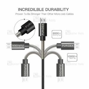کابل میکرو یو اس بی پوریدا Puridea L18 Premium Cable توان 2.4 امپر 