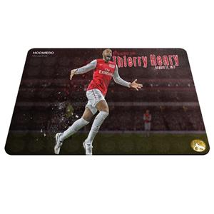 ماوس پد هومرو مدل A8041 طرح تیم باشگاه فوتبال آرسنال تیری هانری Hoomero Thierry Henry Arsenal Football club A8041 Mousepad